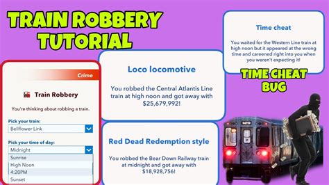 bitlife train robbery time cheat